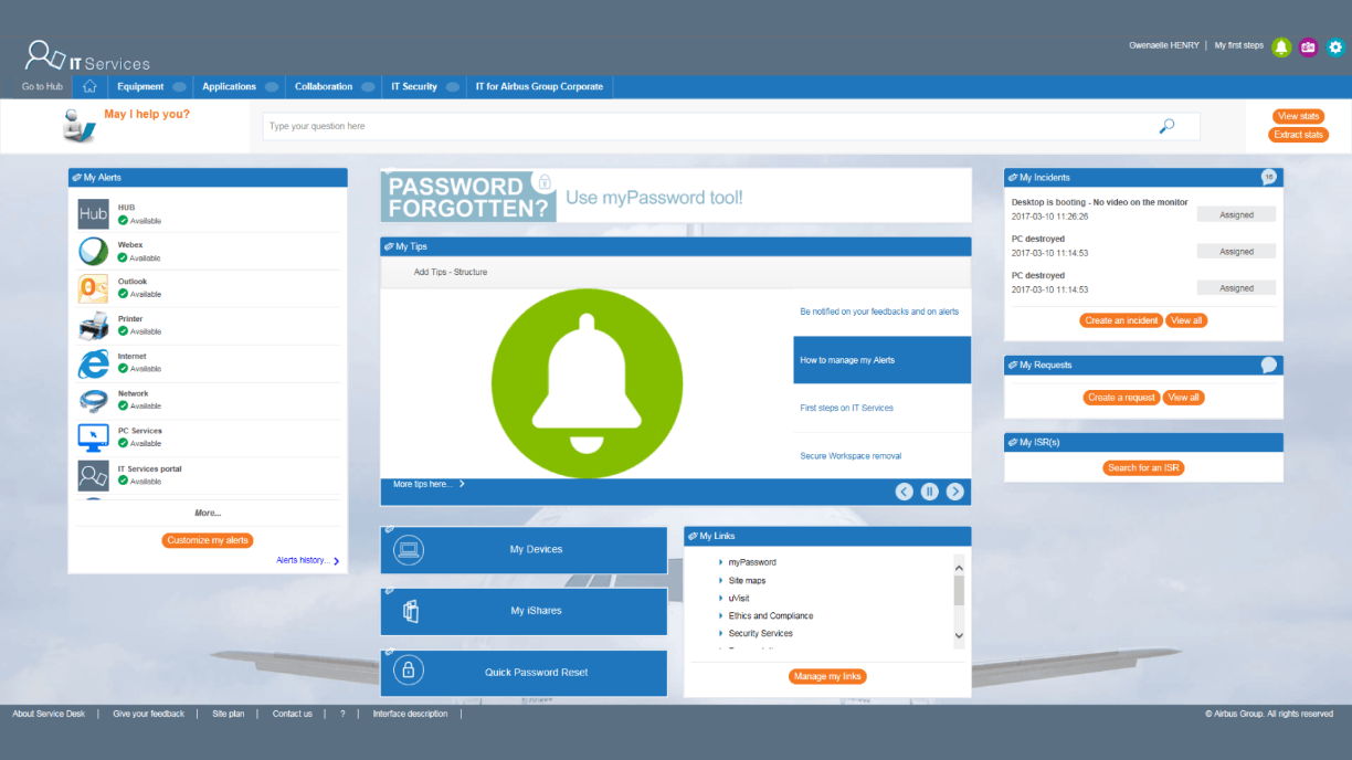 Airbus Customer Portal