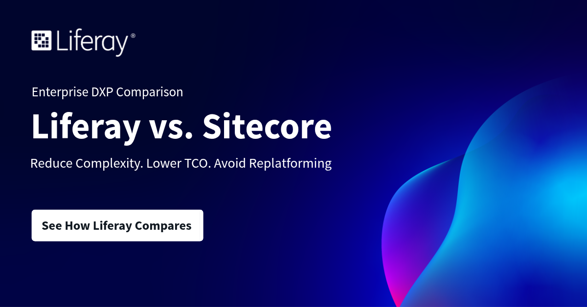 Liferay vs Sitecore: Enterprise DXP Comparison & Alternatives card thumbnail image